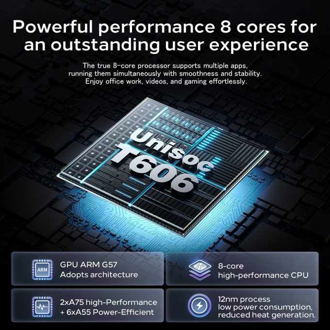 OTVOC E8A 8.4 inch Tablet 4GB RAM 128GB ROM 1340X800 Unisoc T606[T7200] Octa Core Processor Tablet